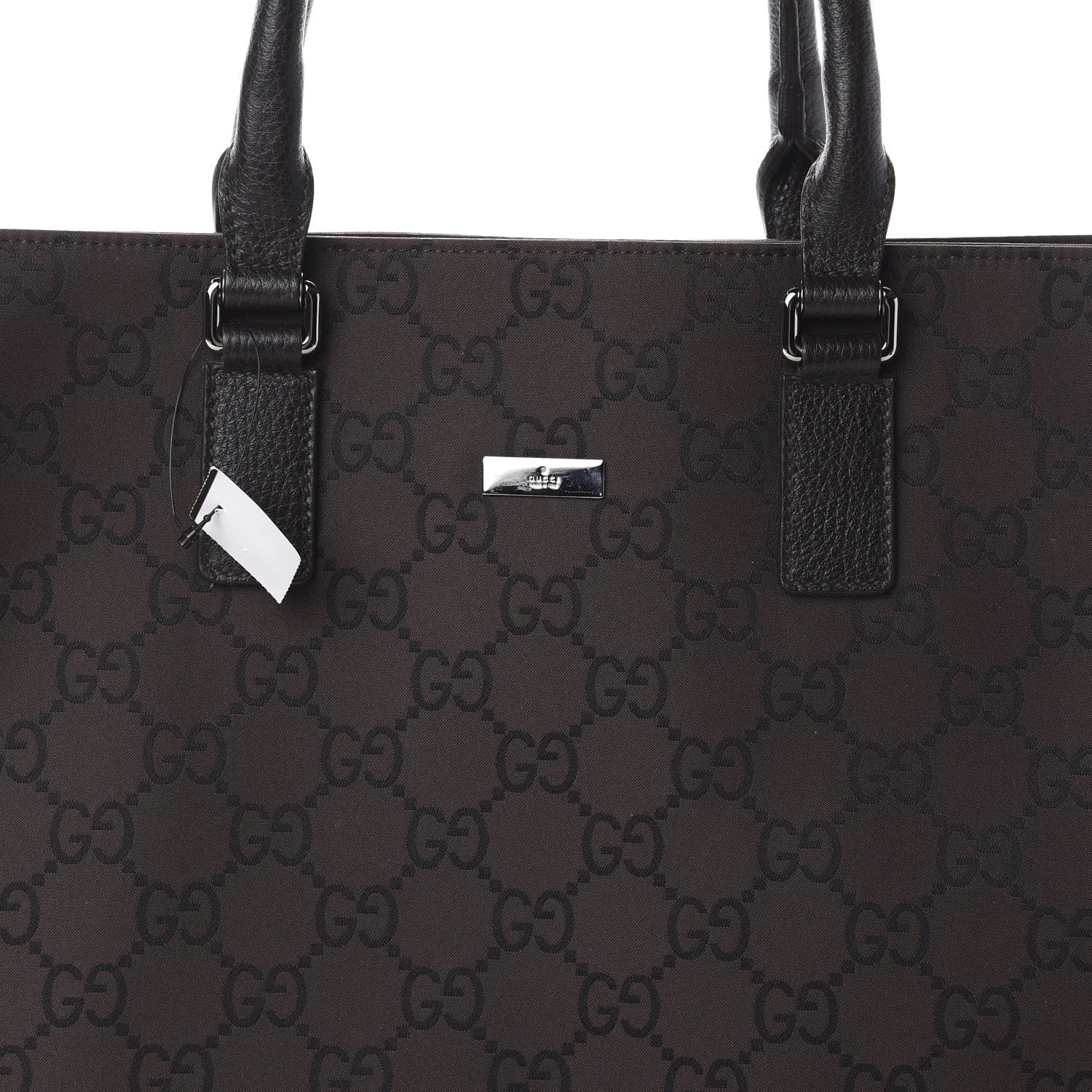 Gucci Nylon Monogram Executive Bag Dark Brown 8 of 8