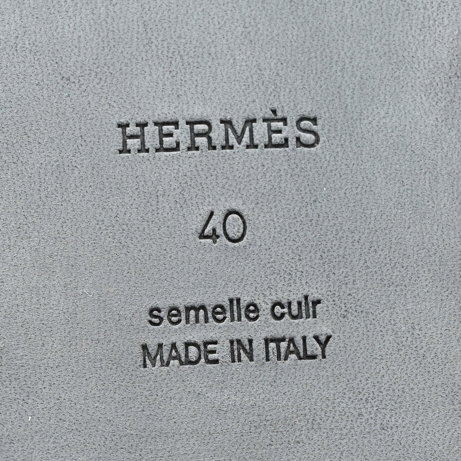 Hermes Box Calfskin Oran Sandals 40 Black 16 of 20