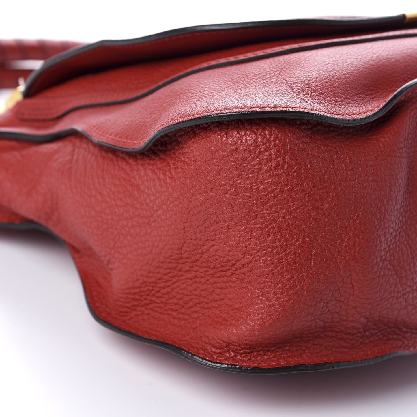 Calfskin Medium Marcie Satchel Peony Red