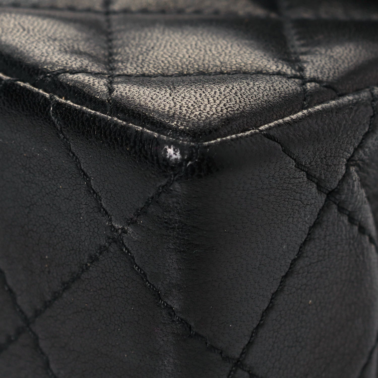 Chanel Lambskin Quilted Medium Double Flap Bag Black 9 of 19
