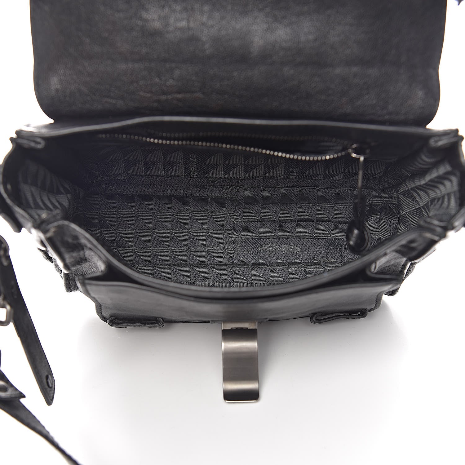 Proenza Schouler Lambskin Fringe PS1 Crossbody Pouch Black 5 of 11