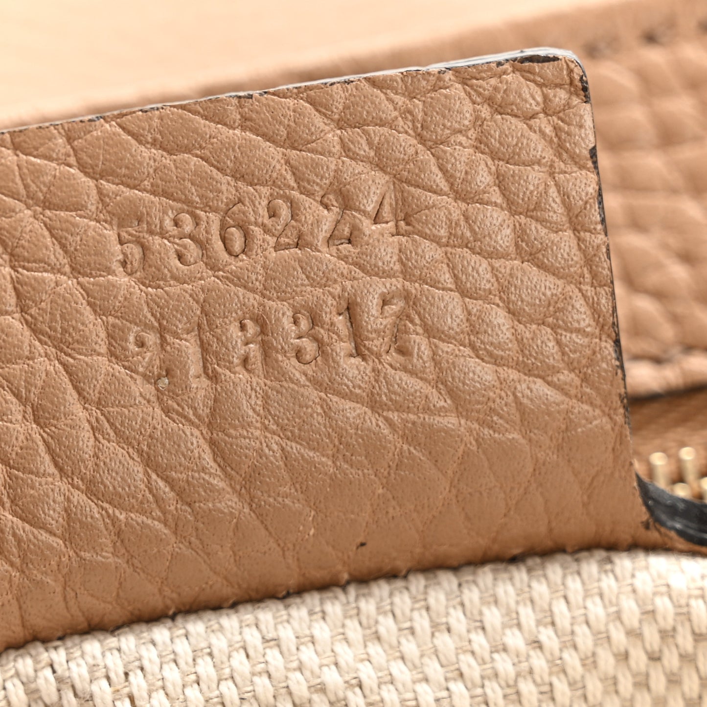 Pebbled Calfskin Medium Soho Flap Crossbody Camelia