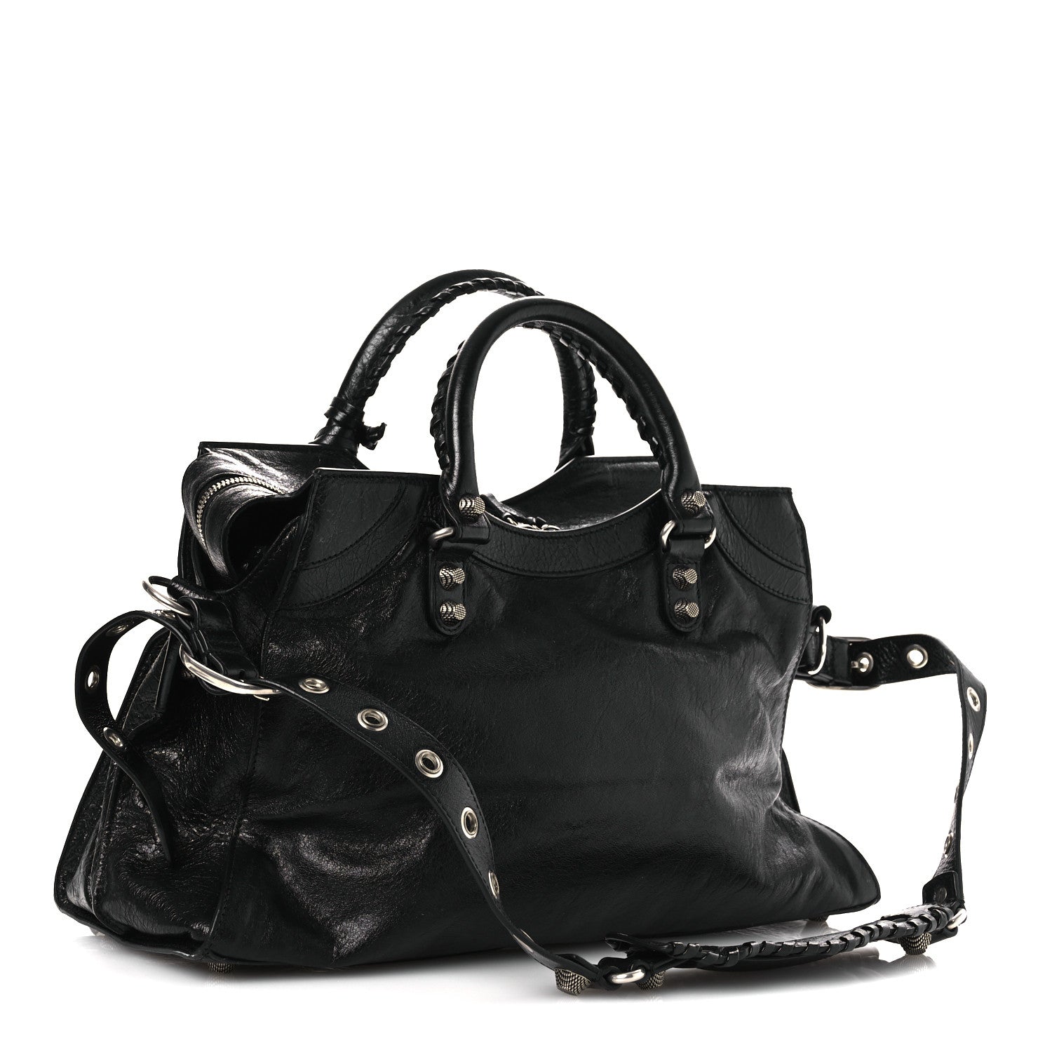 Balenciaga Agneau Arena Neo Cagole City Handbag Black 4 of 11