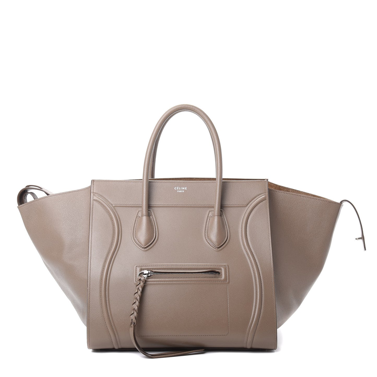 Supple Calfskin Medium Phantom Luggage Taupe