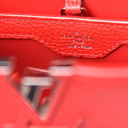 Louis Vuitton Taurillon Capucines BB Rubis 6 of 8