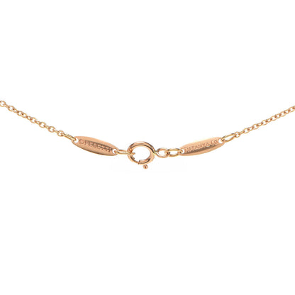 Tiffany 18K Rose Gold Diamond .07ct Elsa Peretti Diamonds by the Yard Pendant Necklace 5 of 5