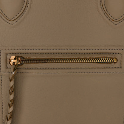 Celine Supple Calfskin Medium Phantom Luggage Beige 6 of 11