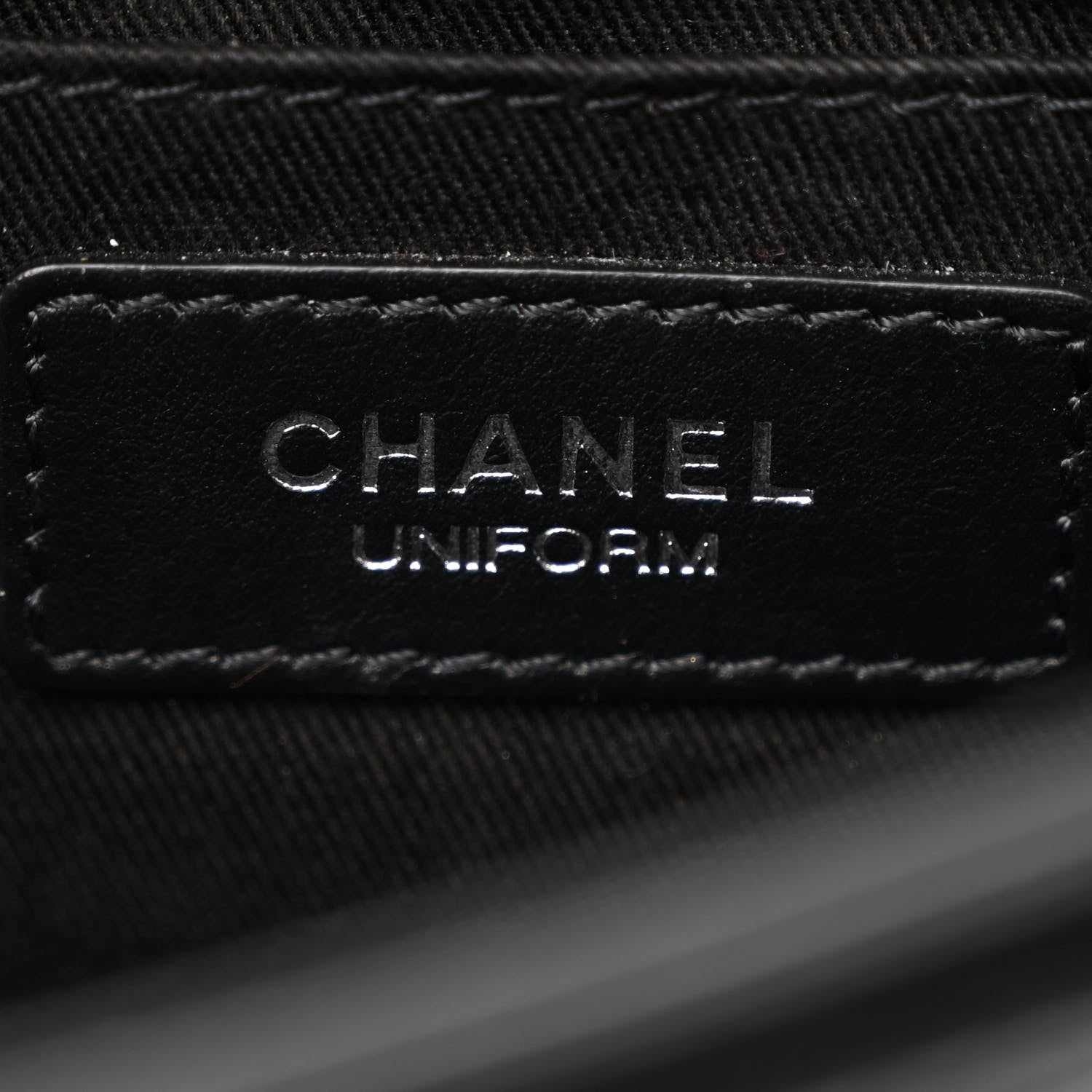 Chanel Calfskin Quilted CC Uniform Flap Belt Bag Black 6 of 13