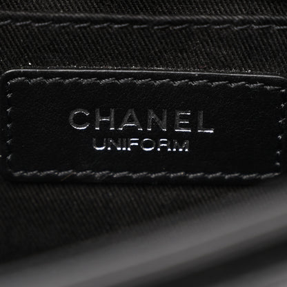 Chanel Calfskin Quilted CC Uniform Flap Belt Bag Black 6 of 13