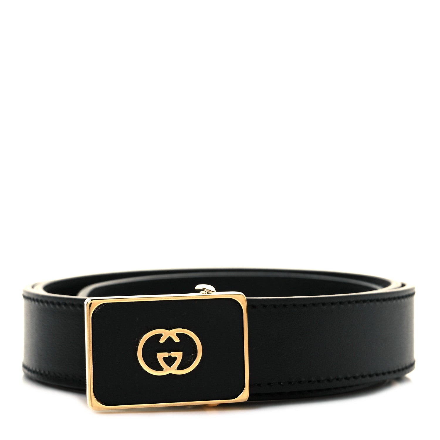 Gucci Square Interlocking G Belt 85 34 Black 1 of 4