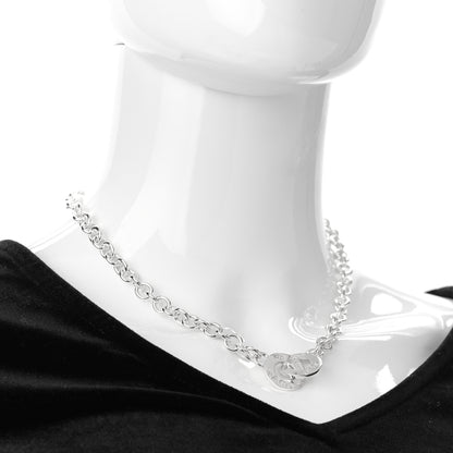 Tiffany Sterling Silver 1837 Circle Clasp Necklace 2 of 5