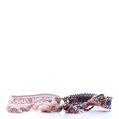 Christian Dior Woven Cotton J'Adior Friendship Bracelet Set 3 of 5