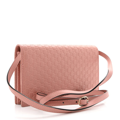 Gucci Microguccissima Crossbody Wallet Soft Pink 3 of 11