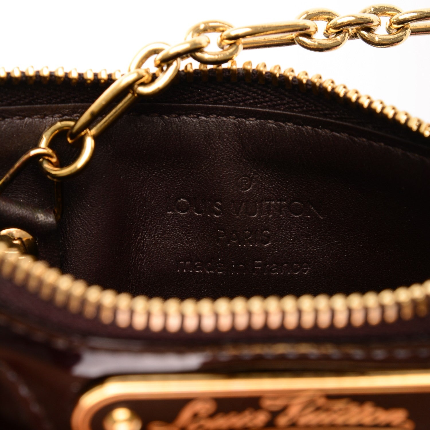 Louis Vuitton Vernis Key Pouch Amarante 7 of 7