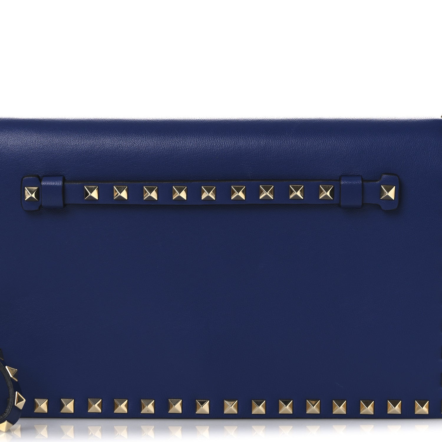 Valentino Garavani Nappa Rockstud Wristlet Clutch Blue 7 of 12