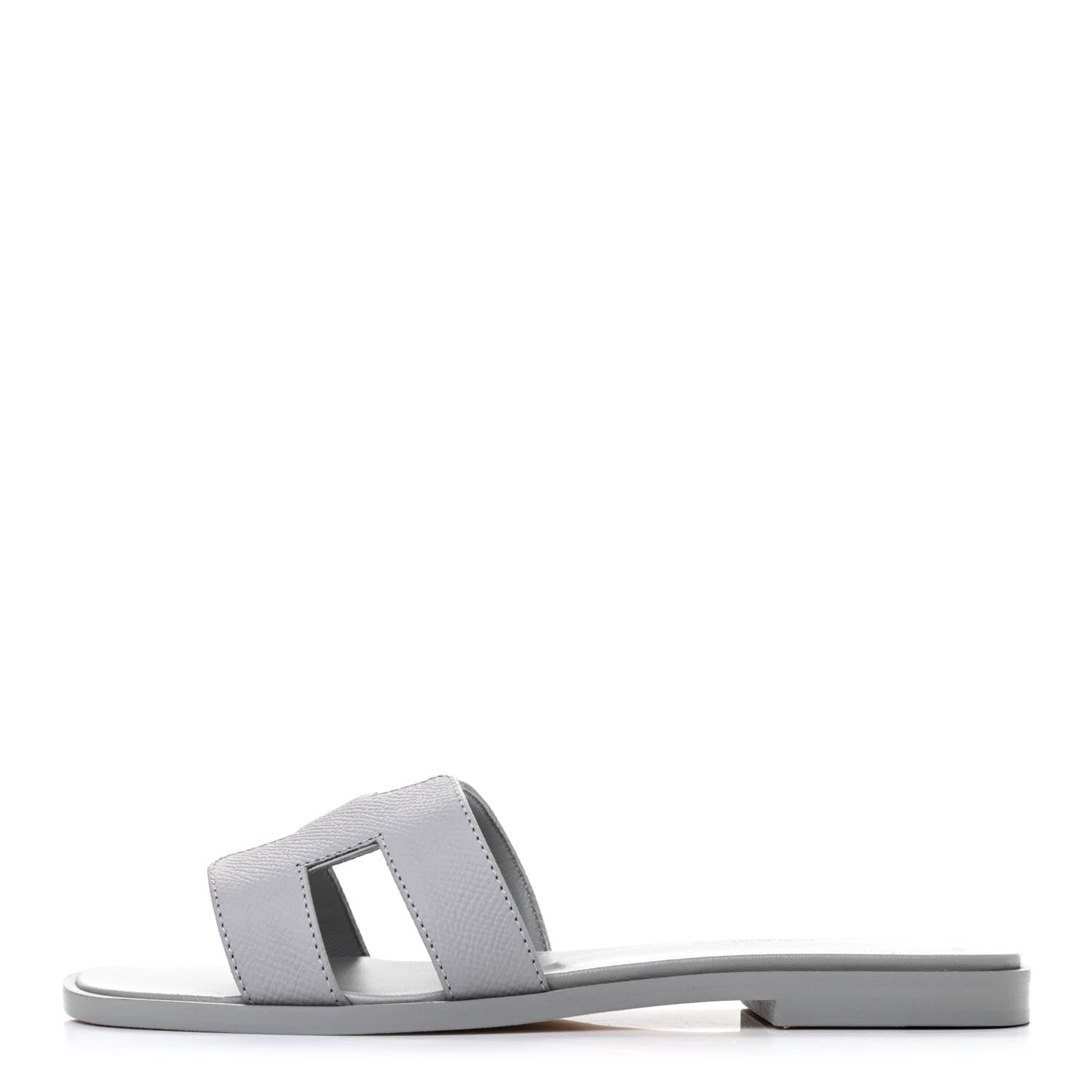 Hermes Epsom Oran Sandals 35 Bleu Glacier 1 of 8