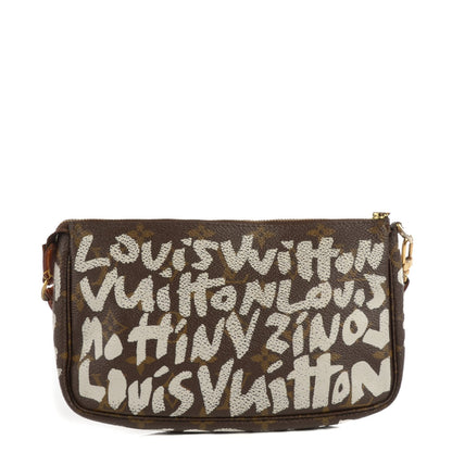 Louis Vuitton Monogram Graffiti Pochette Accessories Silver 1 of 7