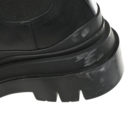 Bottega Veneta Calfskin The Tire Cropped Chelsea Short Boots 35.5 Black 7 of 7