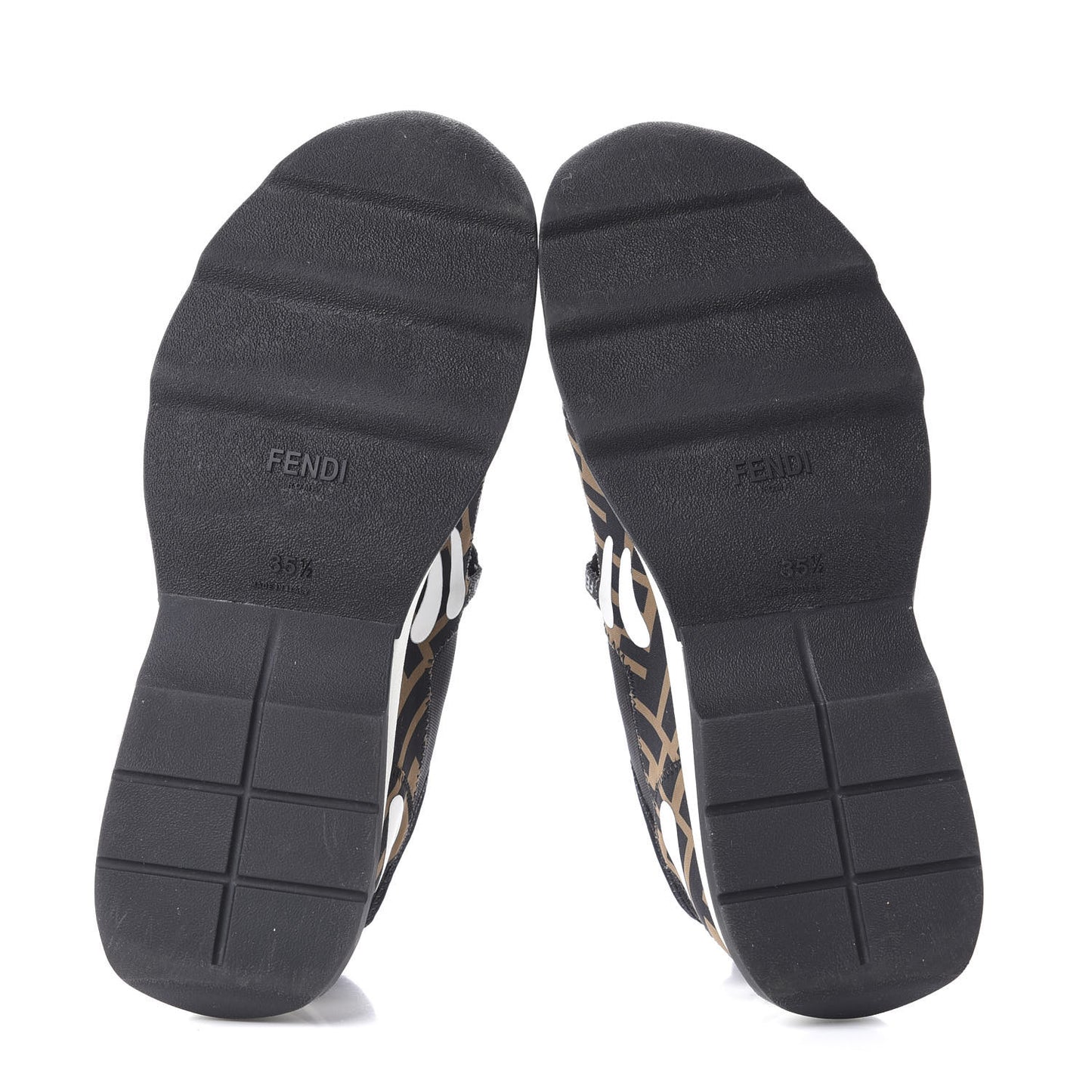 Technical Mesh Lycra FFreedom Patchwork Sneakers 35.5 Black Tobacco