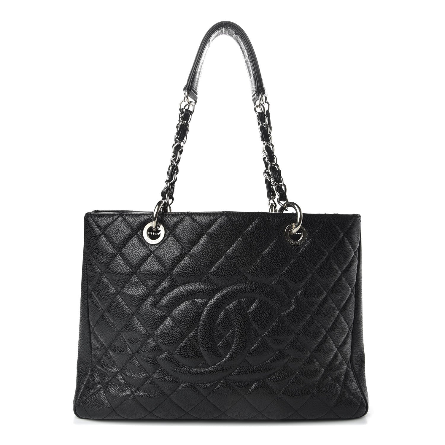 Chanel Caviar Quilted Grand Shopping Tote GST Black 1 of 9