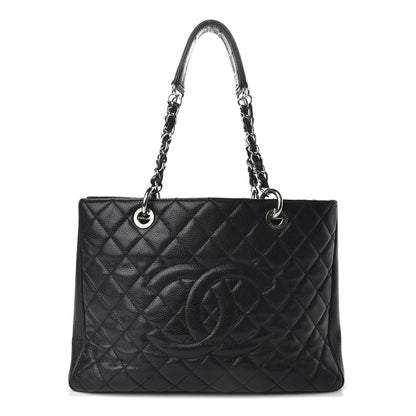 Chanel Caviar Quilted Grand Shopping Tote GST Black 1 of 9