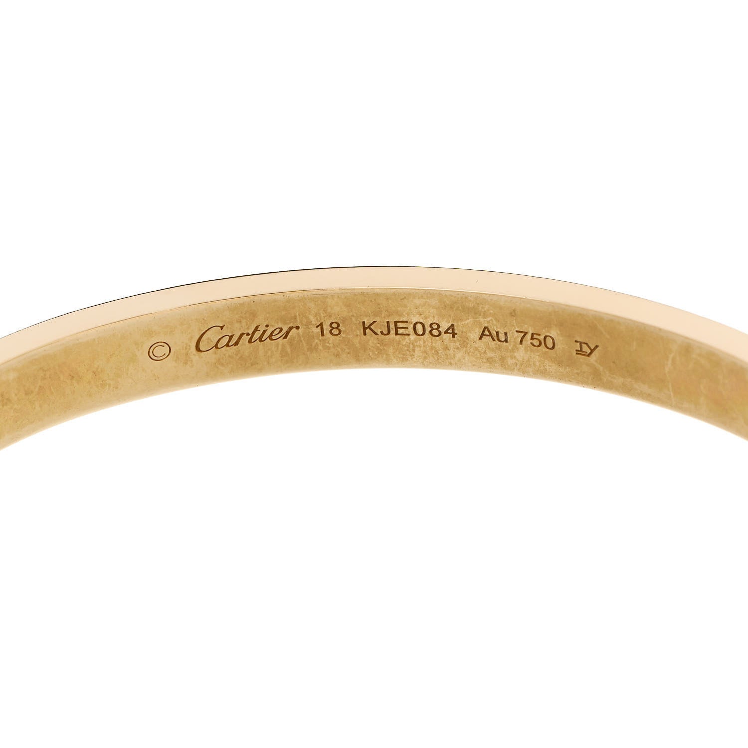 Cartier 18K Yellow Gold LOVE Bracelet 18 6 of 9