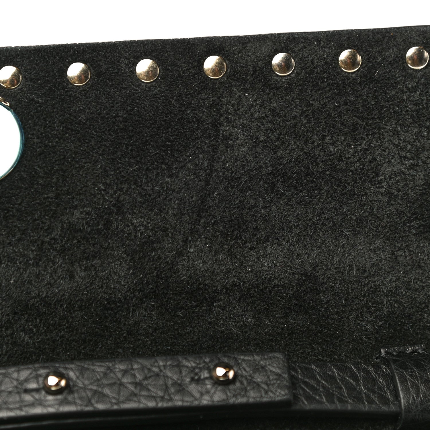 Valentino Garavani Grainy Calfskin Rockstud Double Flap Crossbody Bag Black 10 of 18