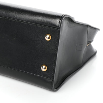 Saint Laurent Smooth Calfskin Small Monogram Cabas Black 9 of 9