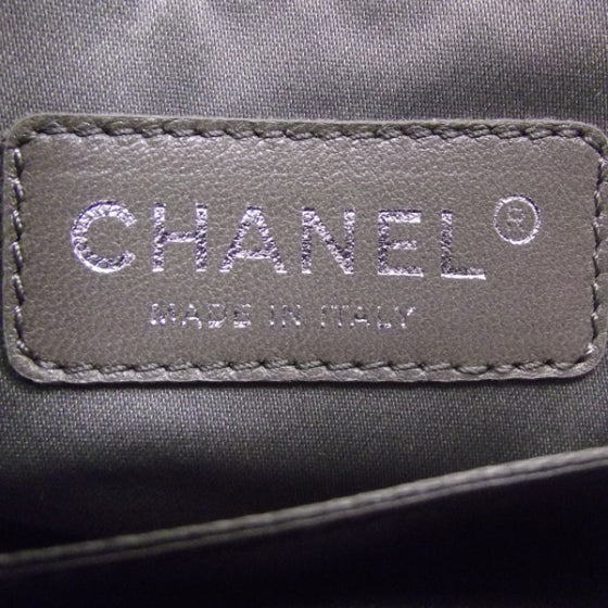 Quilted Lambskin Large Hidden Chain Tote White