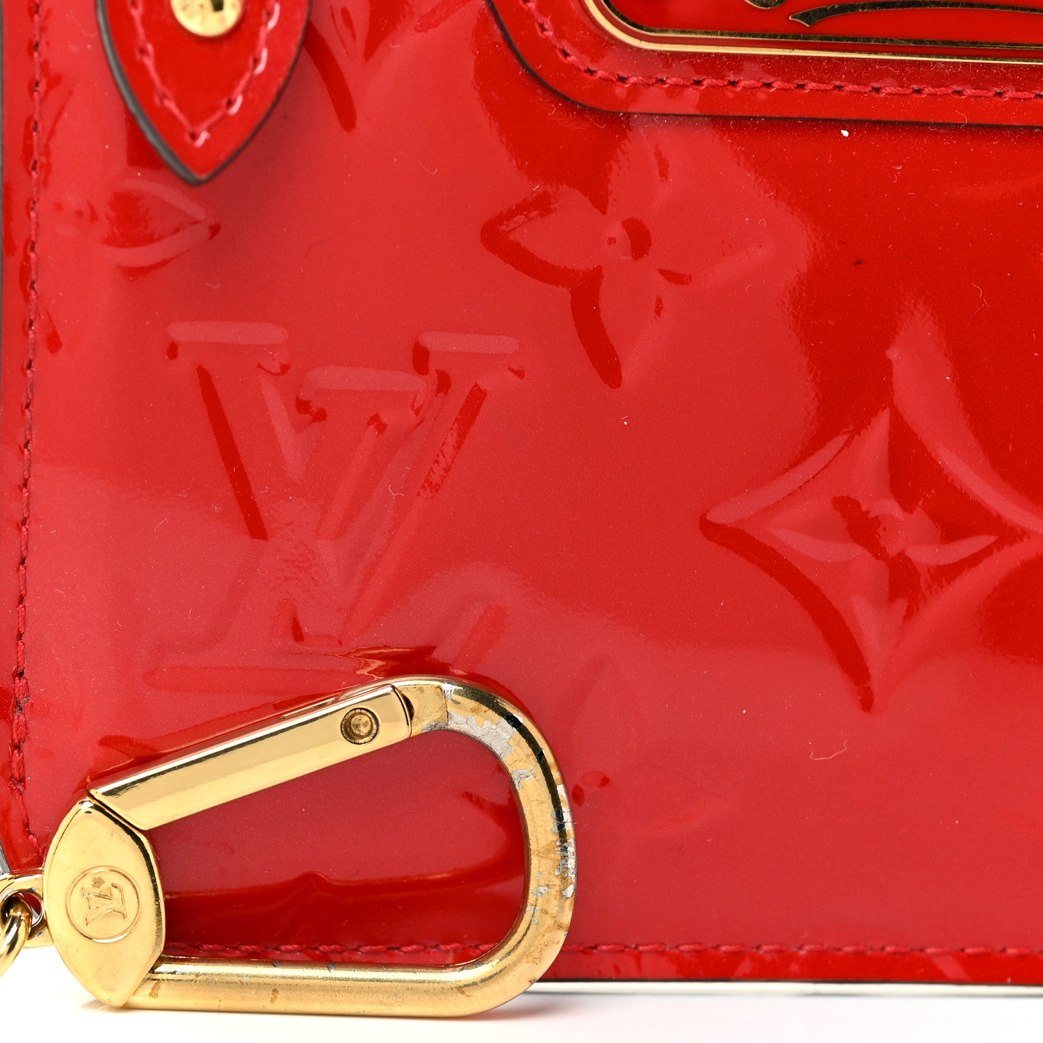 Louis Vuitton Vernis Key Pouch Cherry 19 of 19