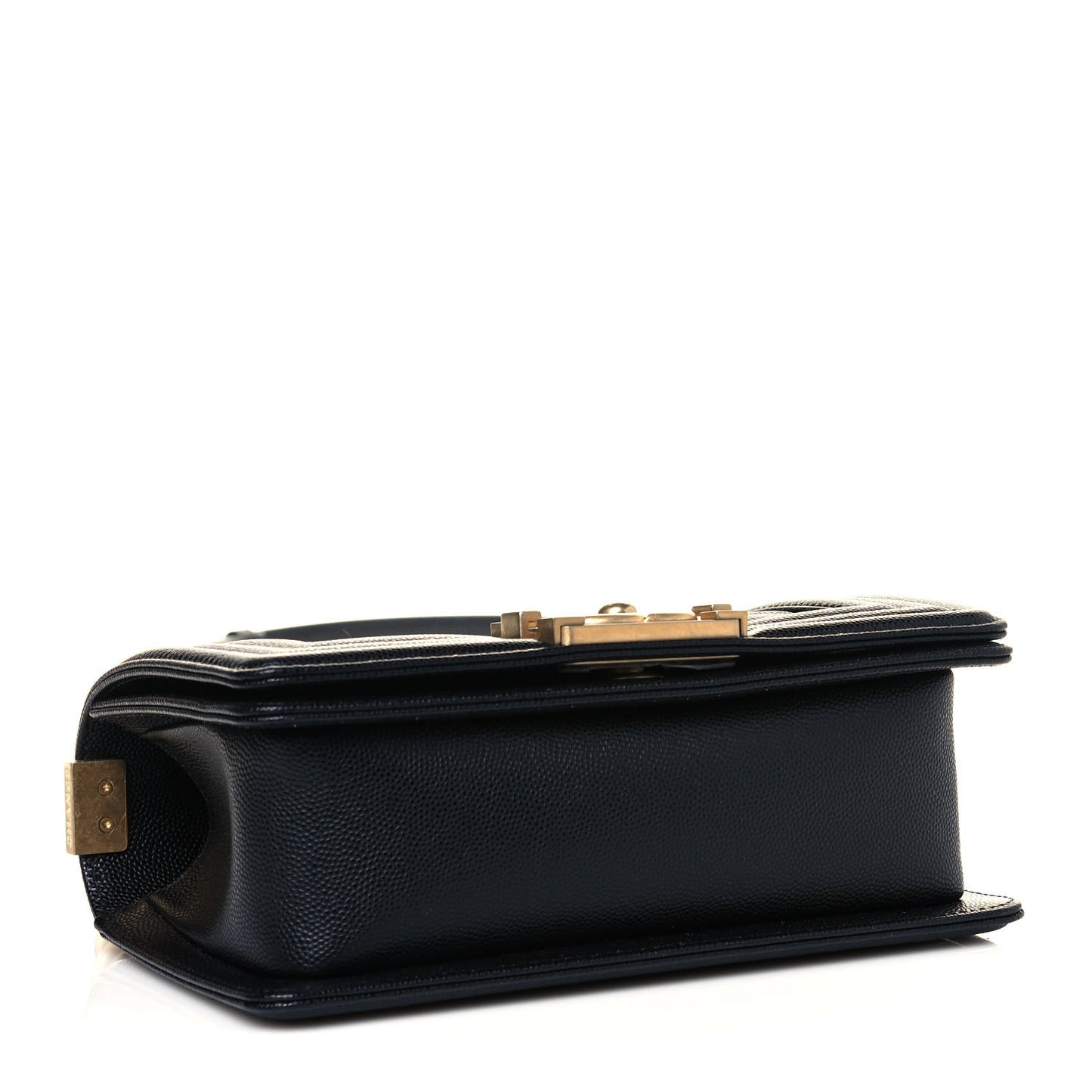 Caviar Quilted Small Boy Flap Black