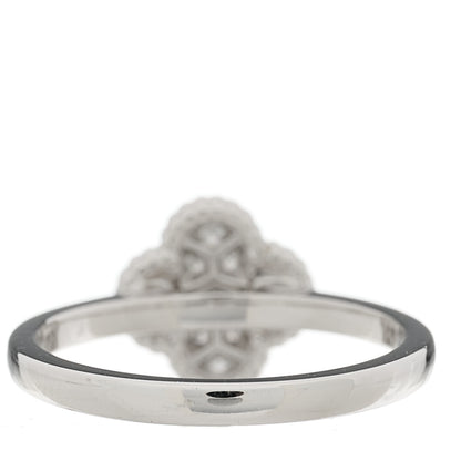 Van Cleef & Arpels 18K White Gold Diamond Sweet Alhambra Ring 51 5.75 3 of 7