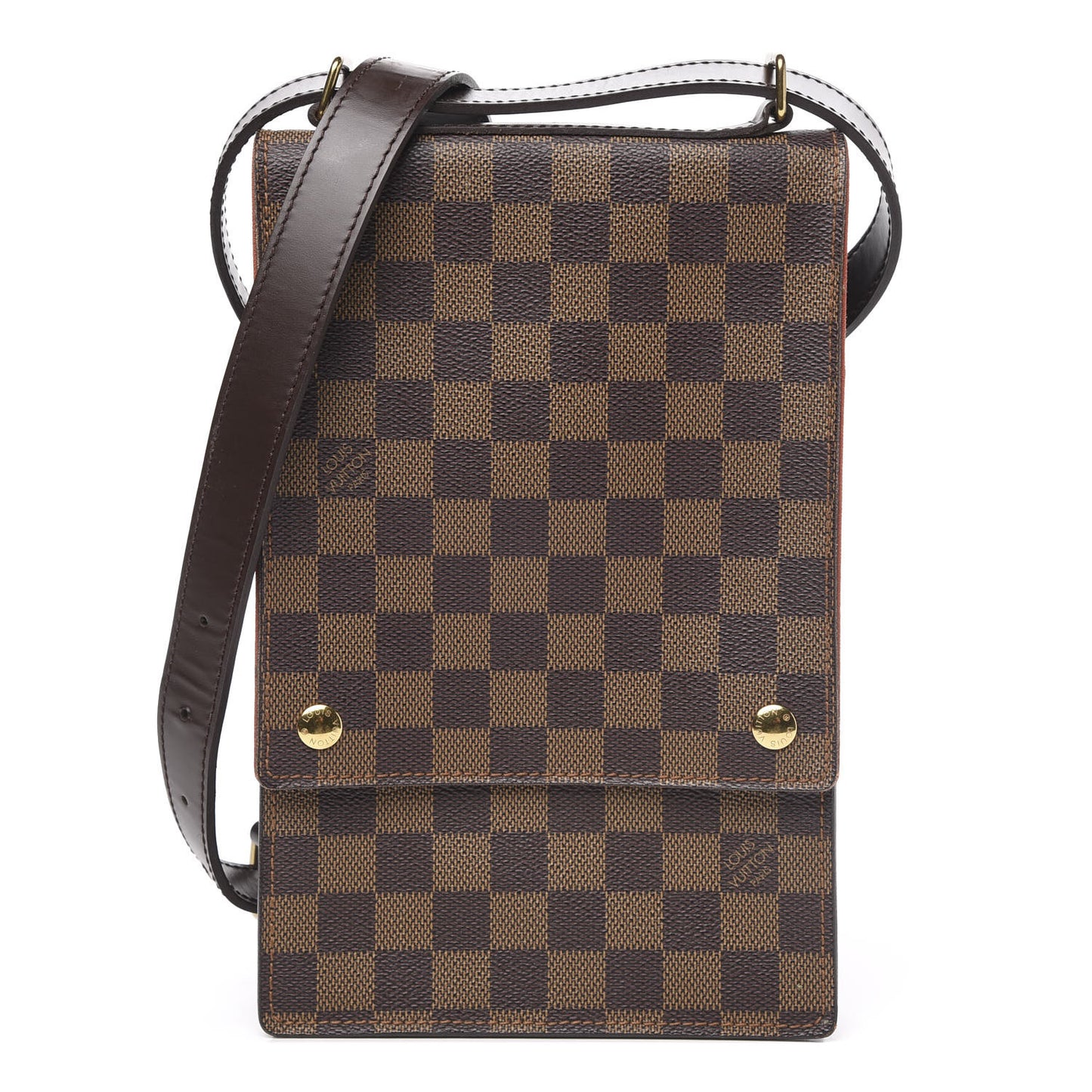 Damier Ebene Portobello Travel Shoulder Bag