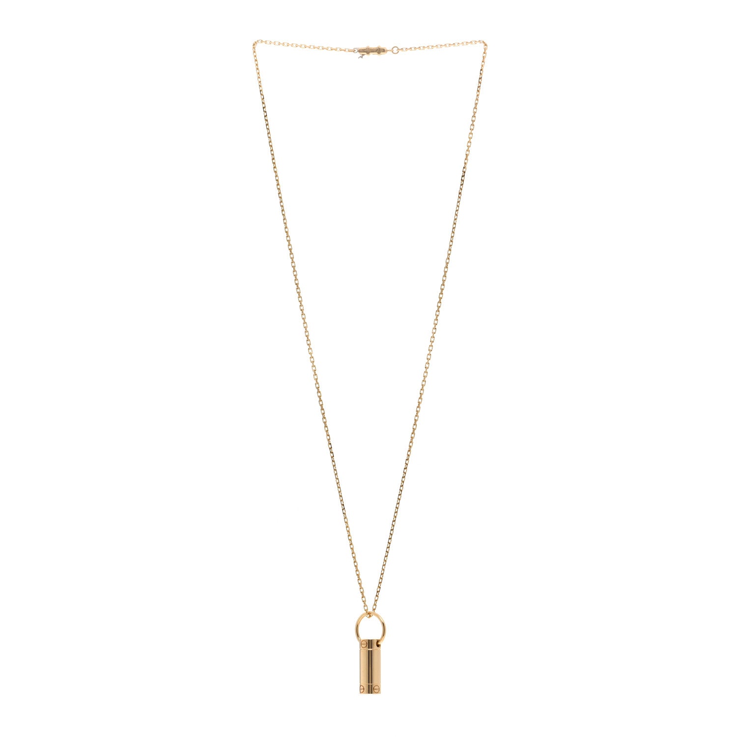 Cartier 18K Yellow Gold LOVE Screwdriver Pendant Necklace 3 of 4