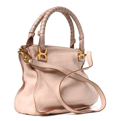 Chloe Calfskin Medium Marcie Satchel Nude Pink 2 of 9