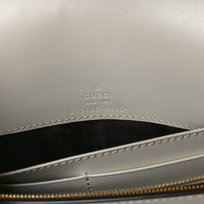 Gucci Guccissima Signature Bowy Chain Wallet Mystic White 5 of 10