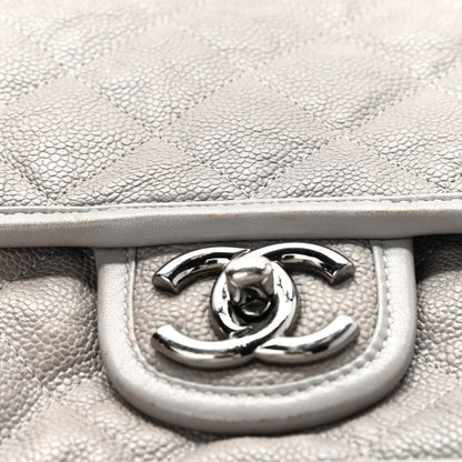 Chanel Caviar Quilted Medium French Riviera Flap Light Grey 18 of 18