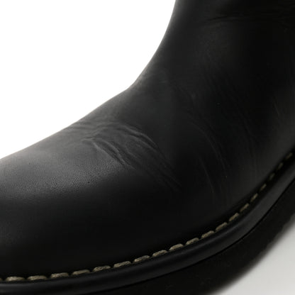 Chanel Oily Calfskin Star Quilted Biker Boots 39.5 Black 10 of 11