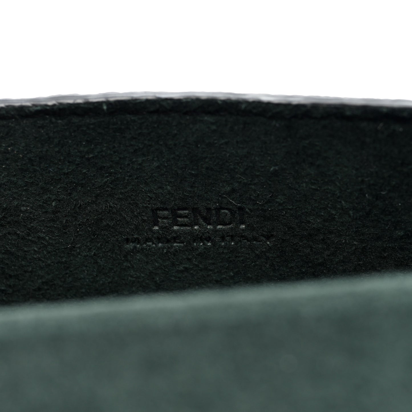 Vitello Cher Baguette Soft Trunk Phone Pouch Black