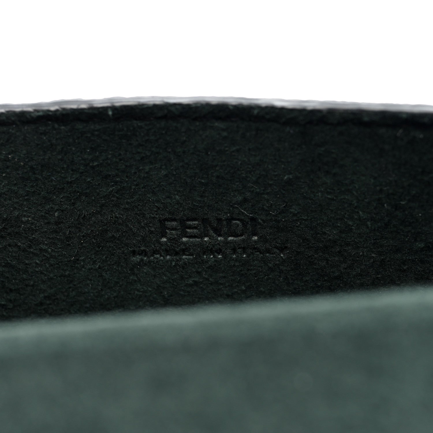 Fendi Vitello Cher Baguette Soft Trunk Phone Pouch Black 6 of 10