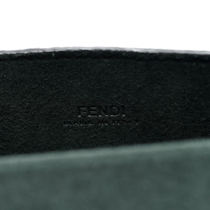 Fendi Vitello Cher Baguette Soft Trunk Phone Pouch Black 6 of 10