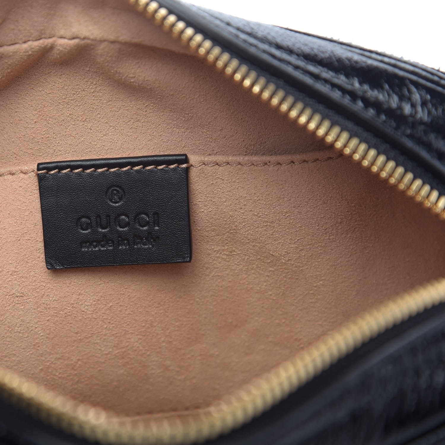 Gucci Suede Small Ophidia Belt Bag 85 34 Black 6 of 9