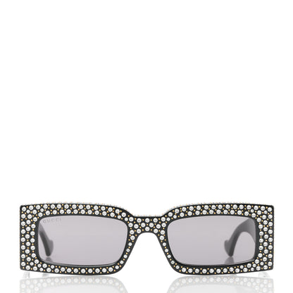 Gucci Acetate Crystal Studded Sunglasses GG1425S Black 2 of 9