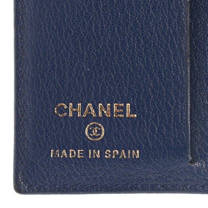 Chanel Lambskin Timeless CC Timeless Card Holder Wallet Navy 6 of 13