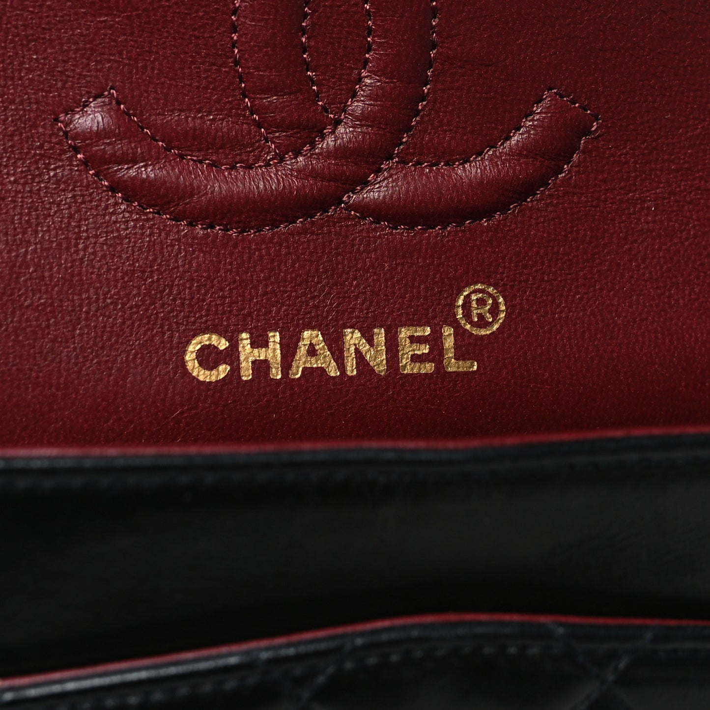 Lambskin Quilted Small Double Flap Black