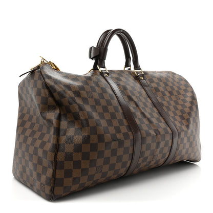 Louis Vuitton Damier Ebene Keepall 50 3 of 15