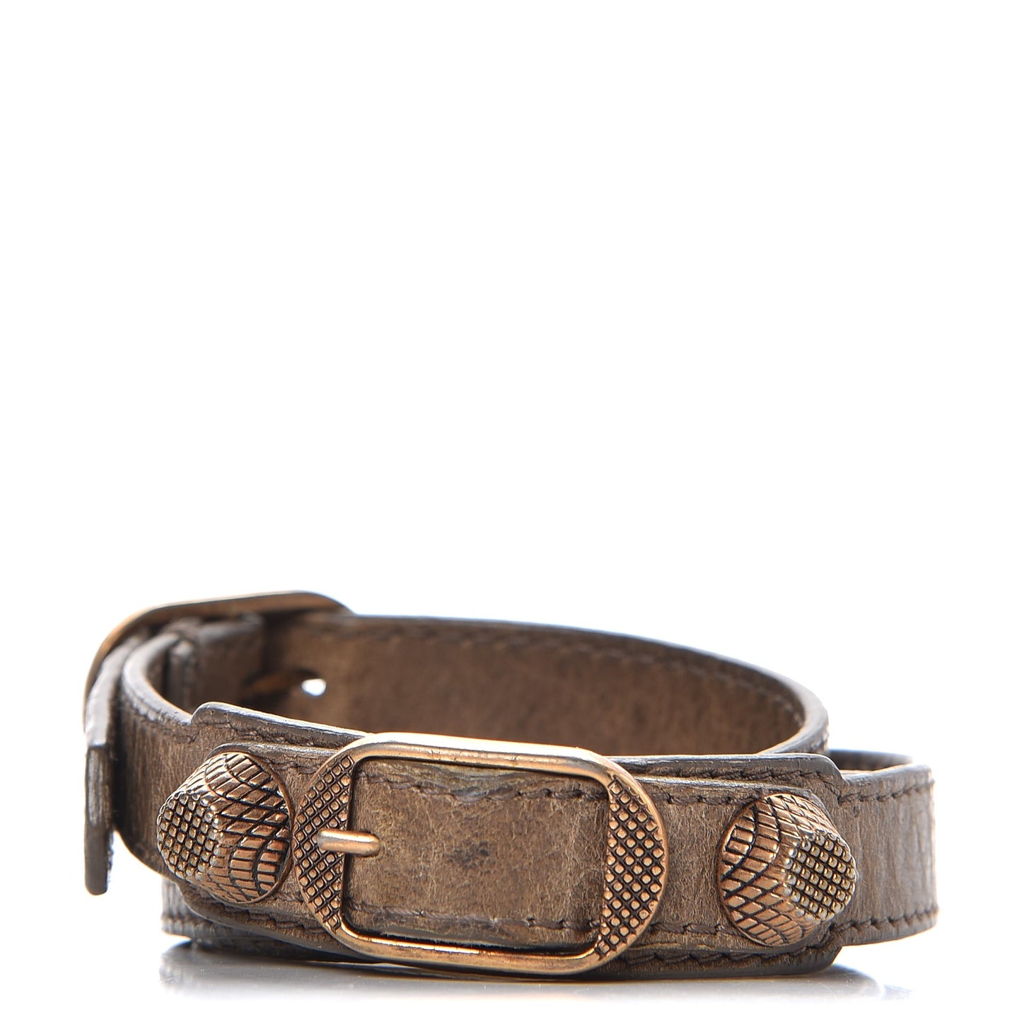 Agneau Giant 12 Rose Triple Tour Bracelet Gris Poivre