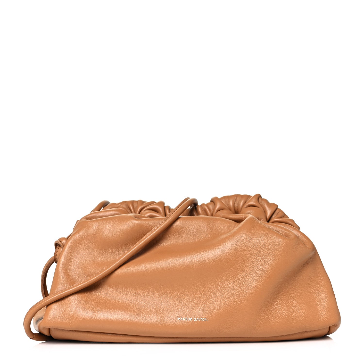 Mansur Gavriel Lambskin Cloud Mini Clutch Caramel 1 of 7