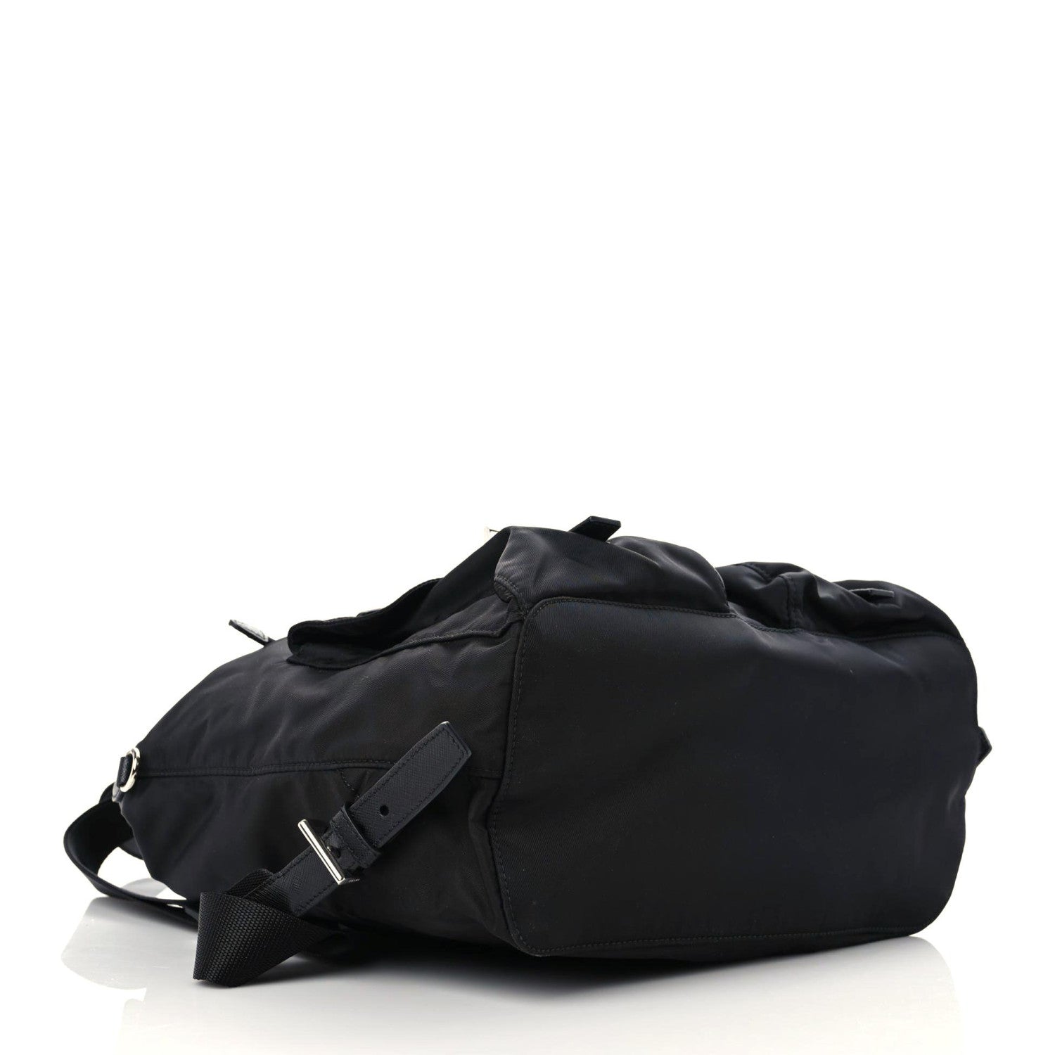 Prada Tessuto Nylon Saffiano Medium Backpack Black 4 of 9