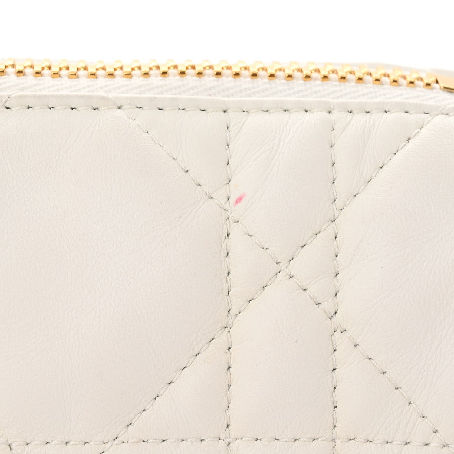 Christian Dior Lambskin Cannage Medium Dior Vibe Hobo Bag White 11 of 15